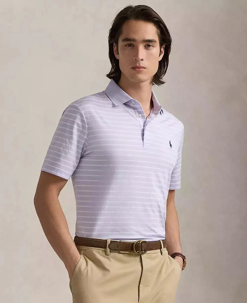 Polo Ralph Lauren Men's Classic-Fit Performance Polo Shirt - Flower Purple/White - Size L Polo Ralph Lauren Men's Classic-Fit Performance Polo Shirt - Flower Purple/White - Size L