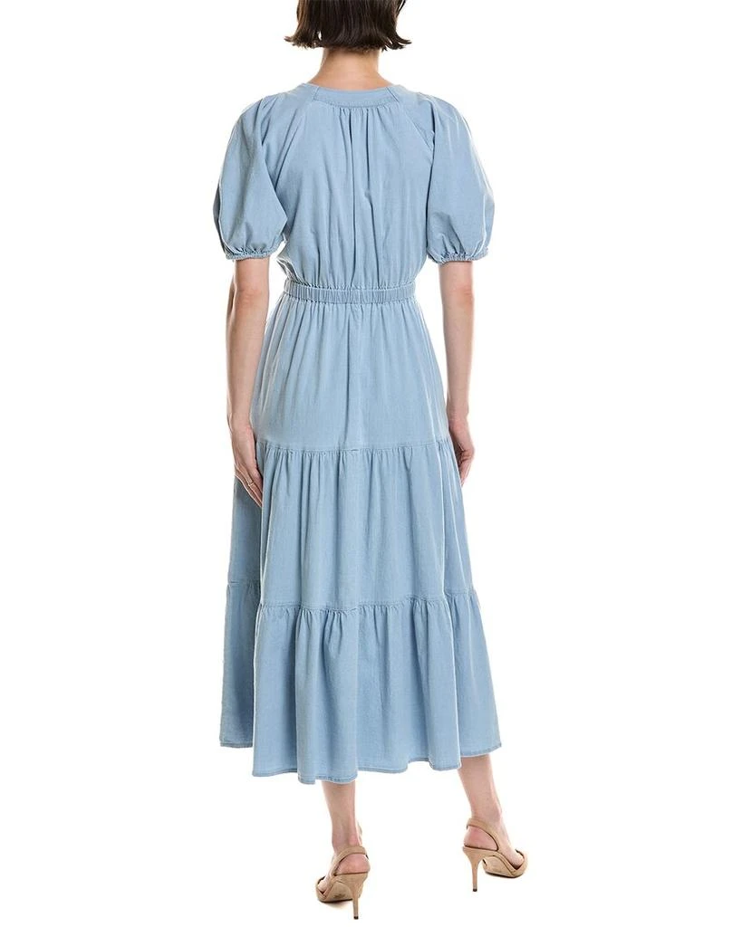Anne Klein Tiered Puff Sleeve Midi Dress 2