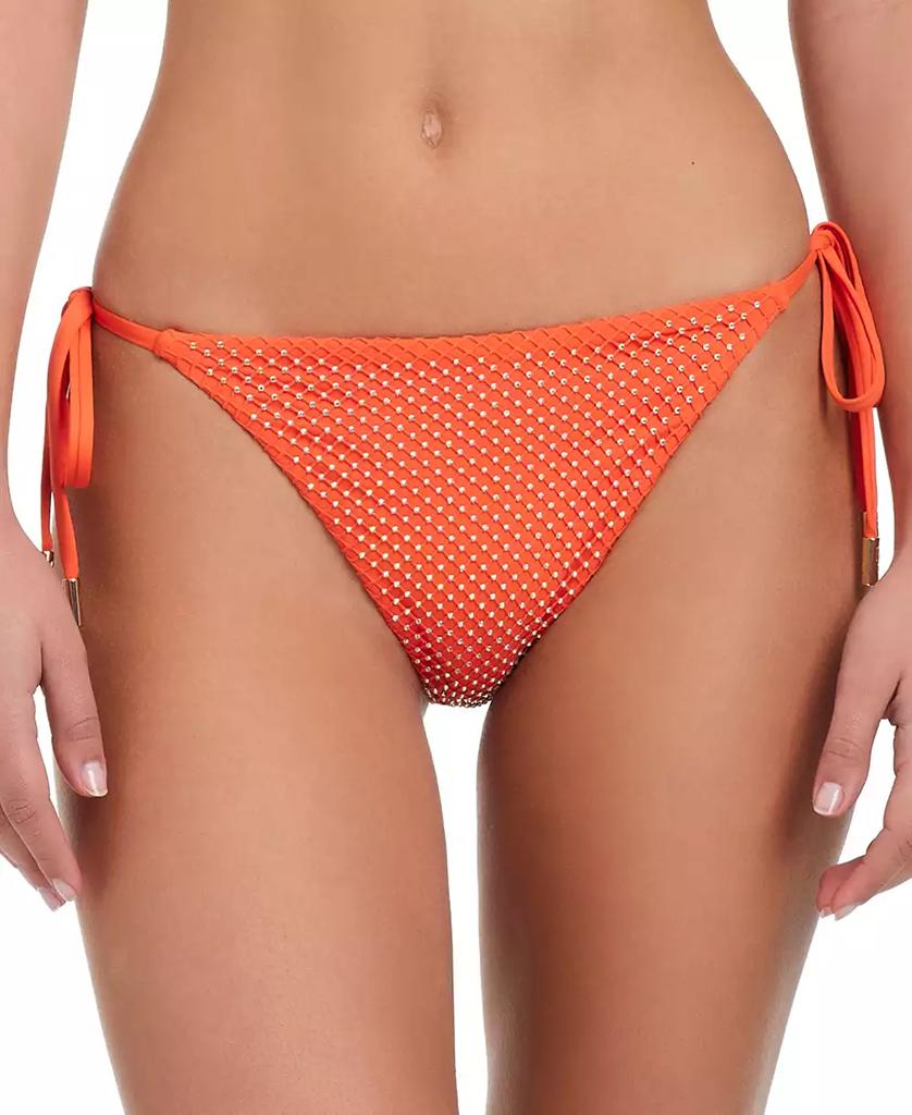 Red Carter Women's Side-Tie Hipster Bikini Bottoms