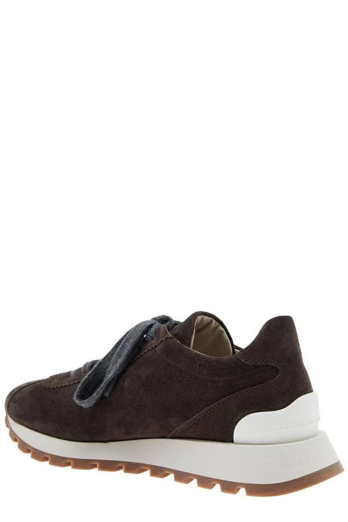 Brunello Cucinelli Brunello Cucinelli Round-Toe Lace-Up Trainers 3