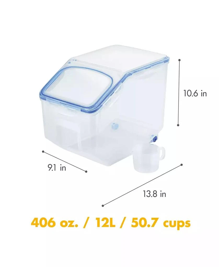 Lock & Lock Easy Essentials 50.7-Cup Food Storage Container with Flip Lid and Serving Cup 9