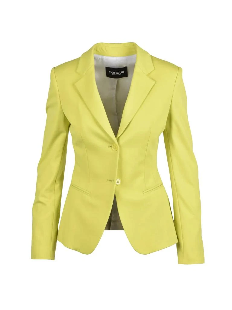 DONDUP Green Viscose Polyamide Elastane Fitted Jacket