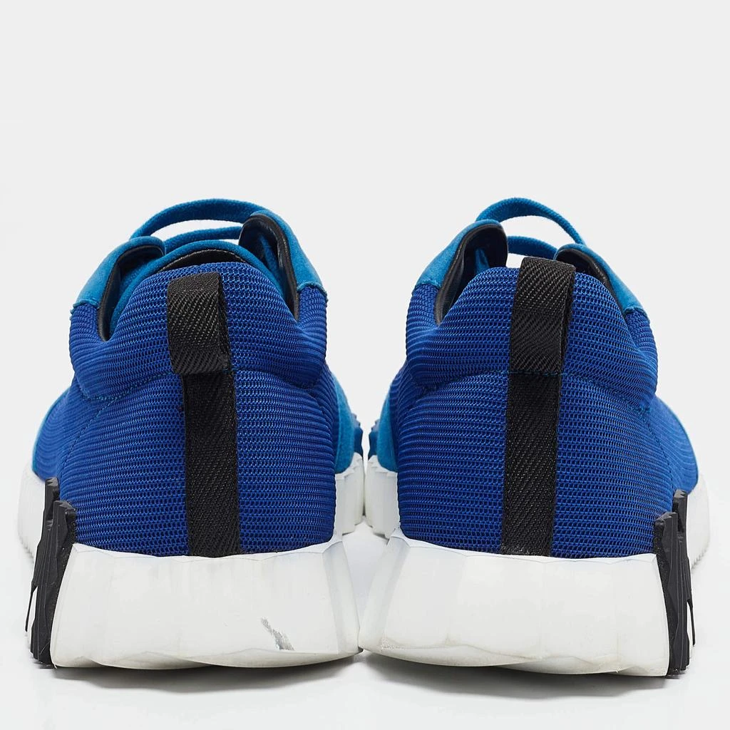 Hermes Hermes Blue Mesh and Suede Bouncing Sneakers Size 43 5