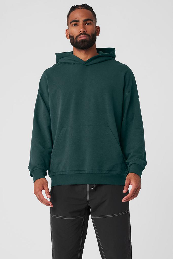 Alo Double Take Hoodie - Midnight Green