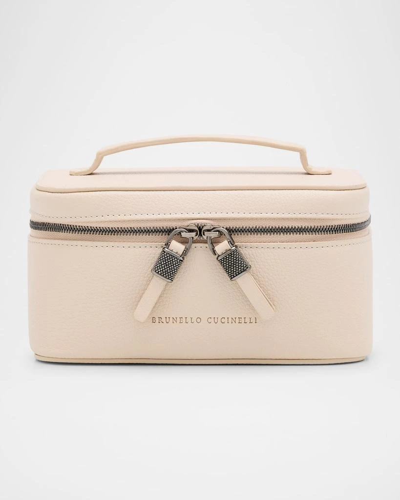 Brunello Cucinelli Small Grain Leather Vanity Case 1