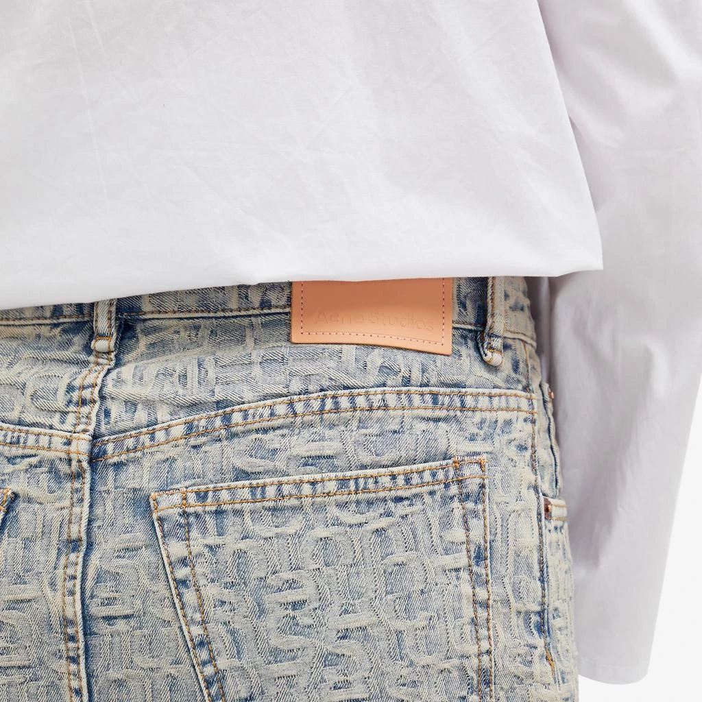 Acne Studios Acne Studios Macaria Monogram Denim Mini Skirt 5