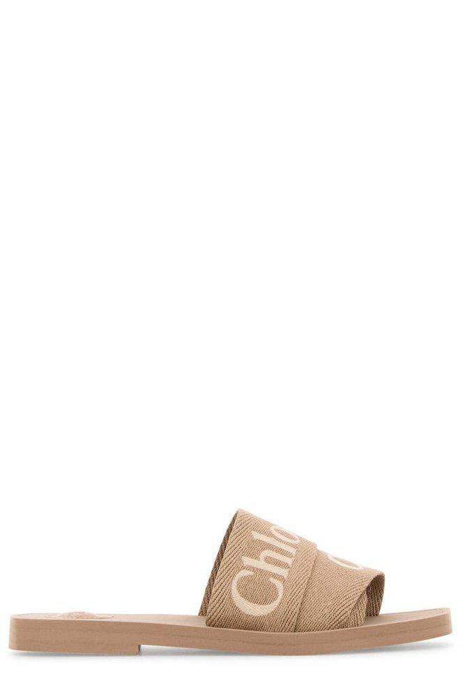 Chloé Chloé Woody Logo Detailed Sandals