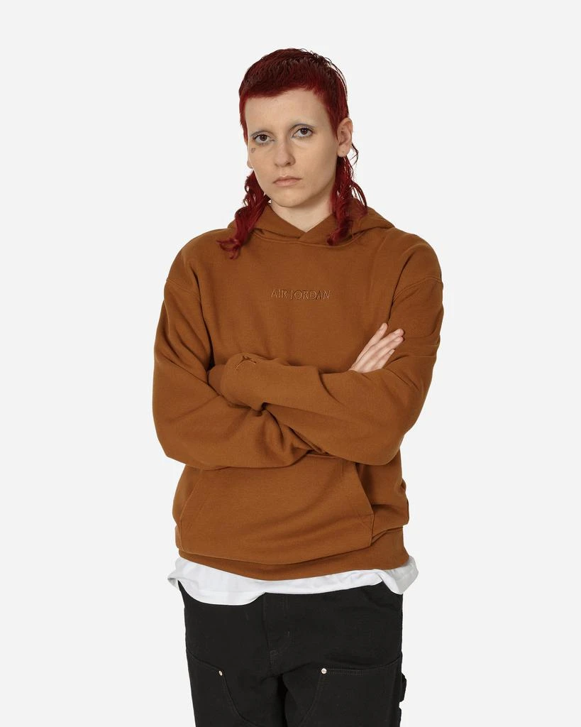 Jordan Wordmark Fleece Hooded Sweatshirt Light British Tan 1