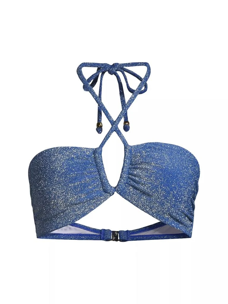 Milly Shimmer Halter Bikini Top 1