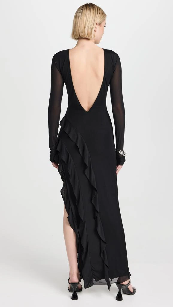 AFRM Jacie Ruffle Open Back Maxi Dress 2