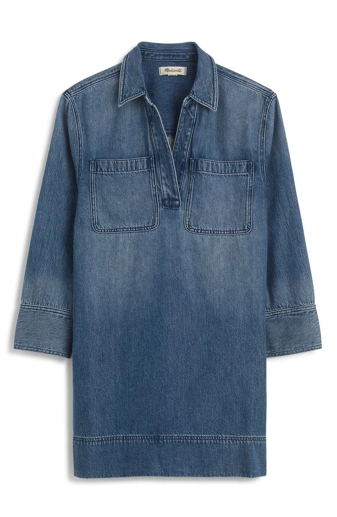 Madewell Airy Denim Edition Popover Minidress 5