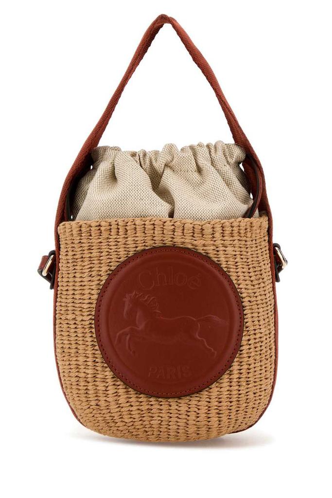 【CHLOE】SENSE SMALL BASKET BAG Chloé Sense Small Raffia & Leather Basket Tote