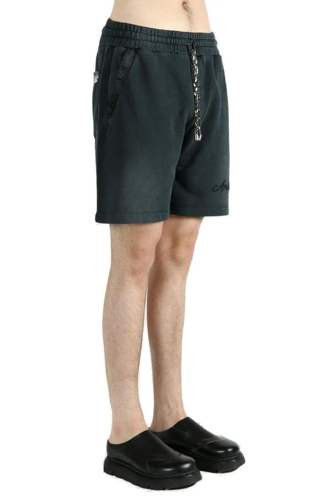 AMIRI Amiri Drawstring Logo Embroidered Panelled Shorts 4