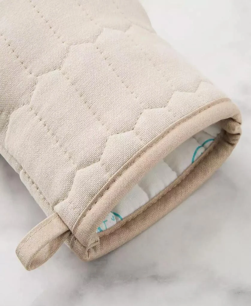 Martha Stewart Honeycomb Quilted Chambray Mini Oven Mitt Set, 5.5" x 8" 3