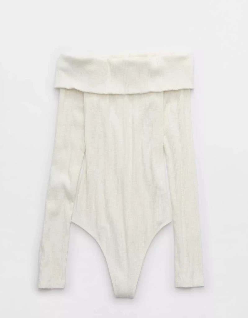 Aerie Aerie Long Sleeve Off The Shoulder Bodysuit 4