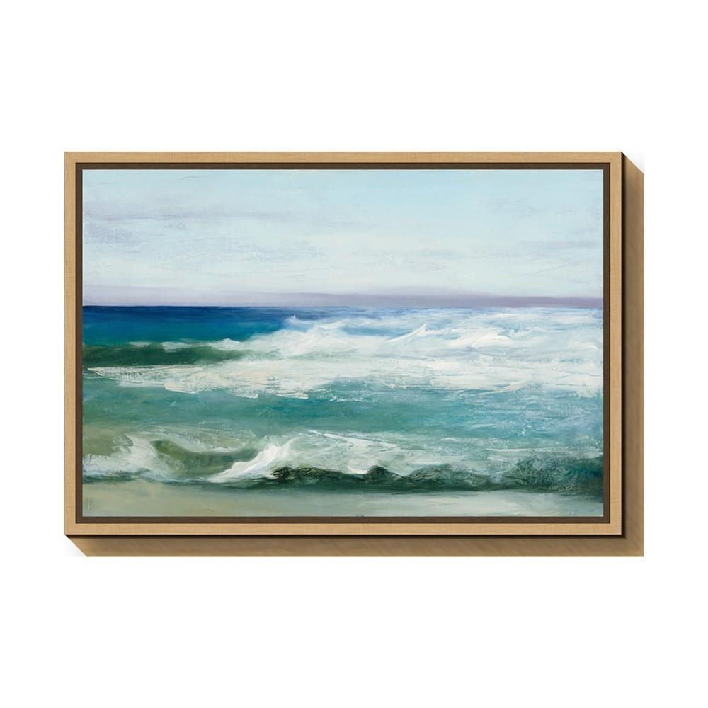 Amanti Art Azure Ocean by Julia Purinton Canvas Framed Art