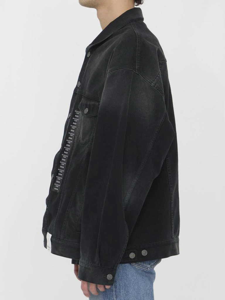 Balenciaga Size Sticker Denim Jacket 3