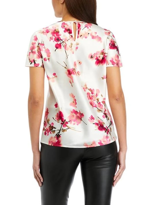 THE LIMITED Limited Petite Floral Print Short Sleeve T Shirt 2