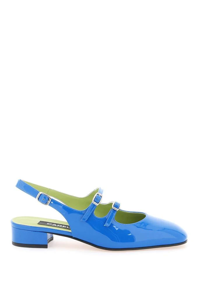 CAREL patent leather pêche slingback mary jane 1