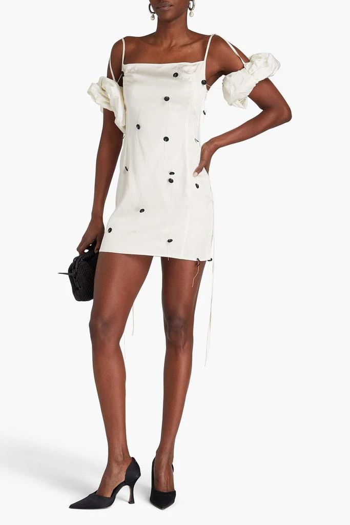 Jacquemus Chouchou polka-dot satin mini dress 2