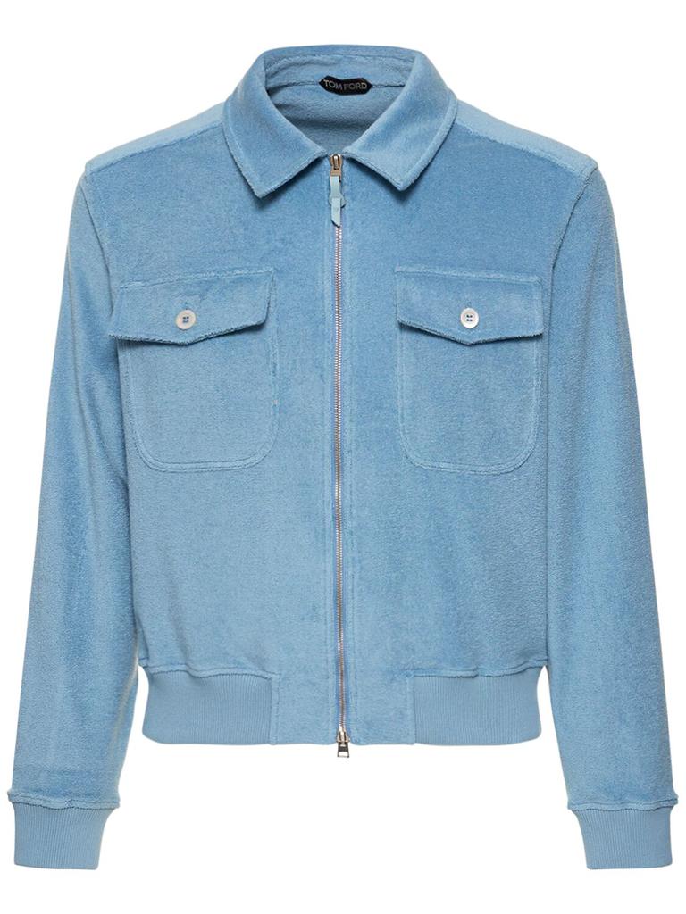 TOM FORD Summer Toweling Cotton Zip Jacket