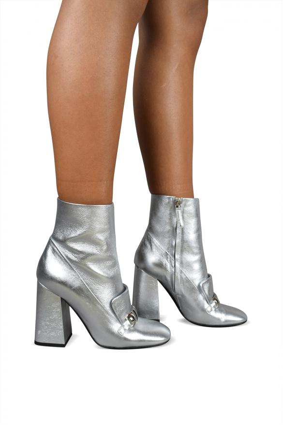 Burberry Silver Brabant Boots