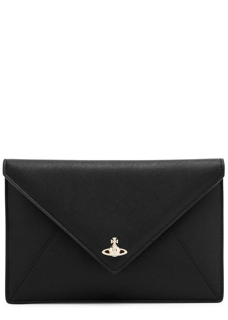 VIVIENNE WESTWOOD Envelope leather clutch  1