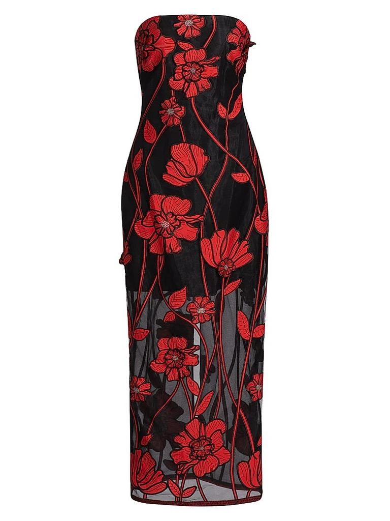 Milly Shiloh Grand Fleur Embroidered Dress 1