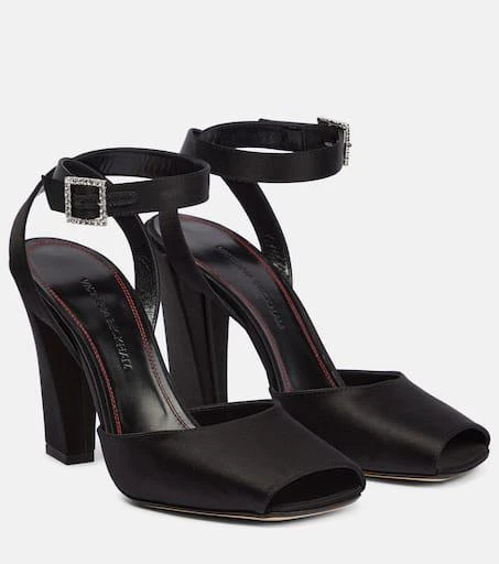 Victoria Beckham Eliza satin sandals 1