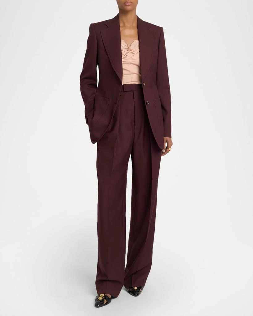Chloé Wool Gabardine Single-Breasted Blazer Jacket 2