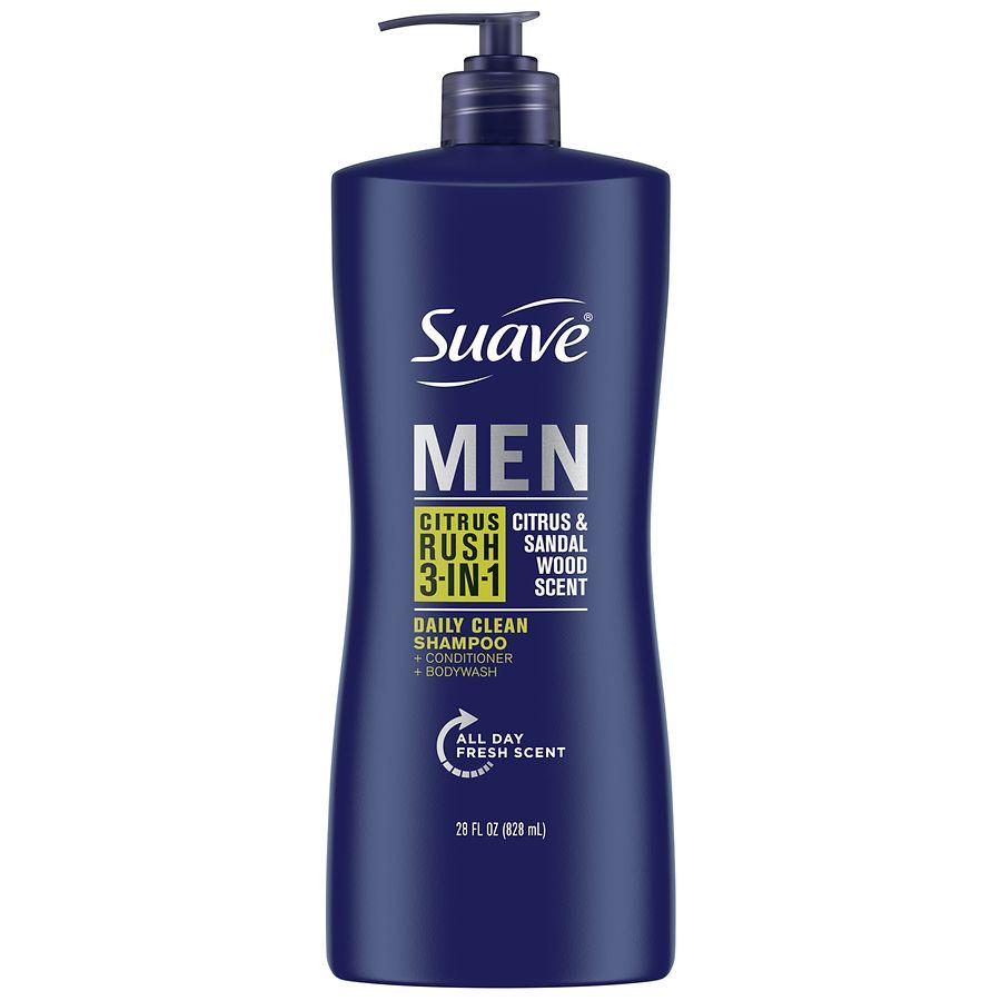 Suave 3-in-1 Shampoo Conditioner Body Wash Citrus Rush