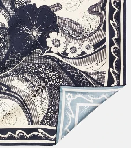 ALÉMAIS Mickey printed silk scarf 4