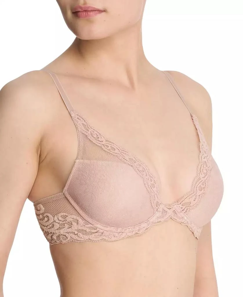 Natori Women
s Feathers Lace Contour Underwire Plunge Bra 730023 2