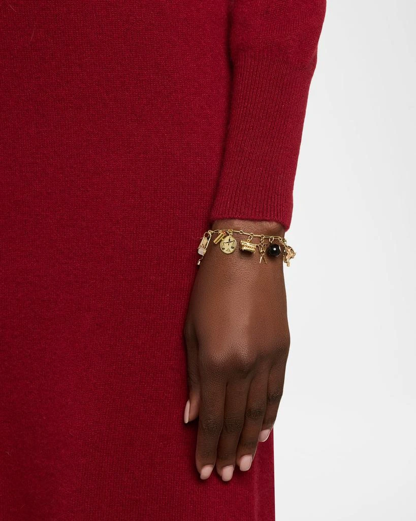 NM Estate Estate 14K Yellow Gold 16 Charm Bracelet 2