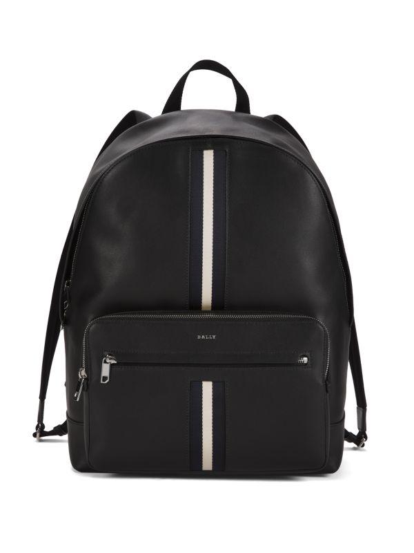 Bally Harys Logo Leather Backpack