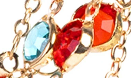 SAACHI Crystal Glass Multi Layer Necklace 2