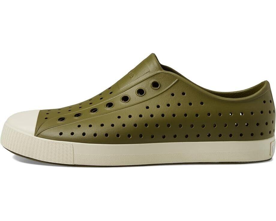 Native Jefferson Sugarlite Unisex US 5 Green Slip On Comfort Shoes ZPO2436