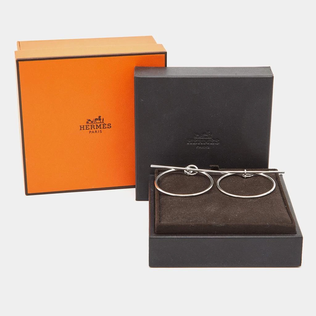 Hermes Hermes Loop Sterling Silver Medium Model Earrings 6