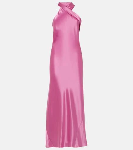 Galvan Pandora satin maxi dress 1