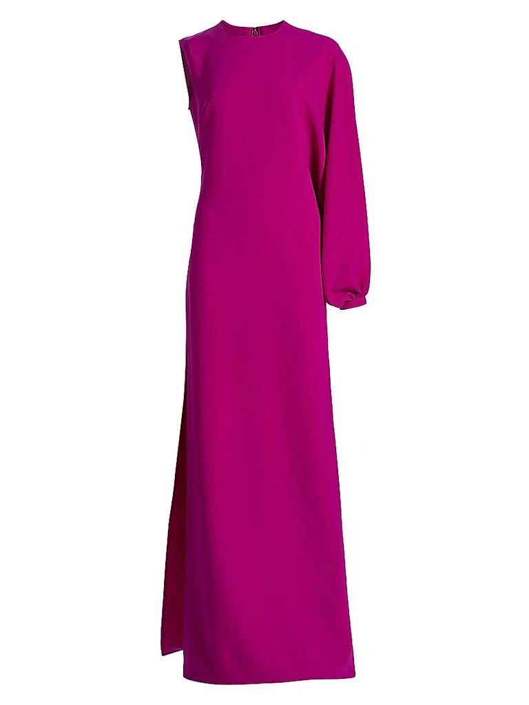 amsale jersey dress Printed Satin Jersey Dress