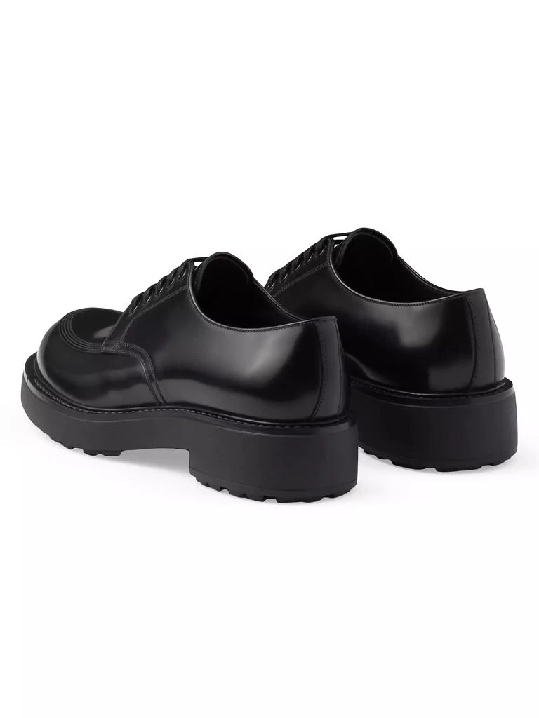 Prada Brushed Leather Derby Shoes 4