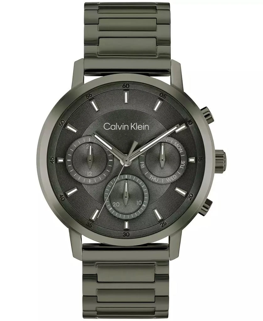 Calvin Klein Men's Gauge Ionic Plated Barley Green Steel Bracelet Watch 1