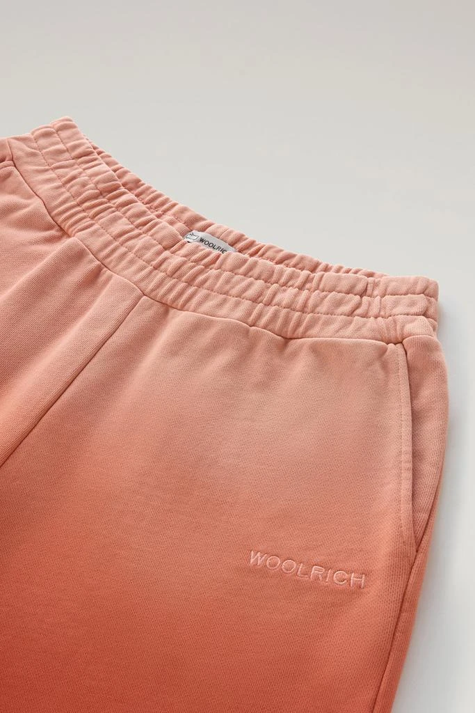 Woolrich Shorts in Garment-Dyed Cotton Fleece with Color Shades - Women - Pink 5
