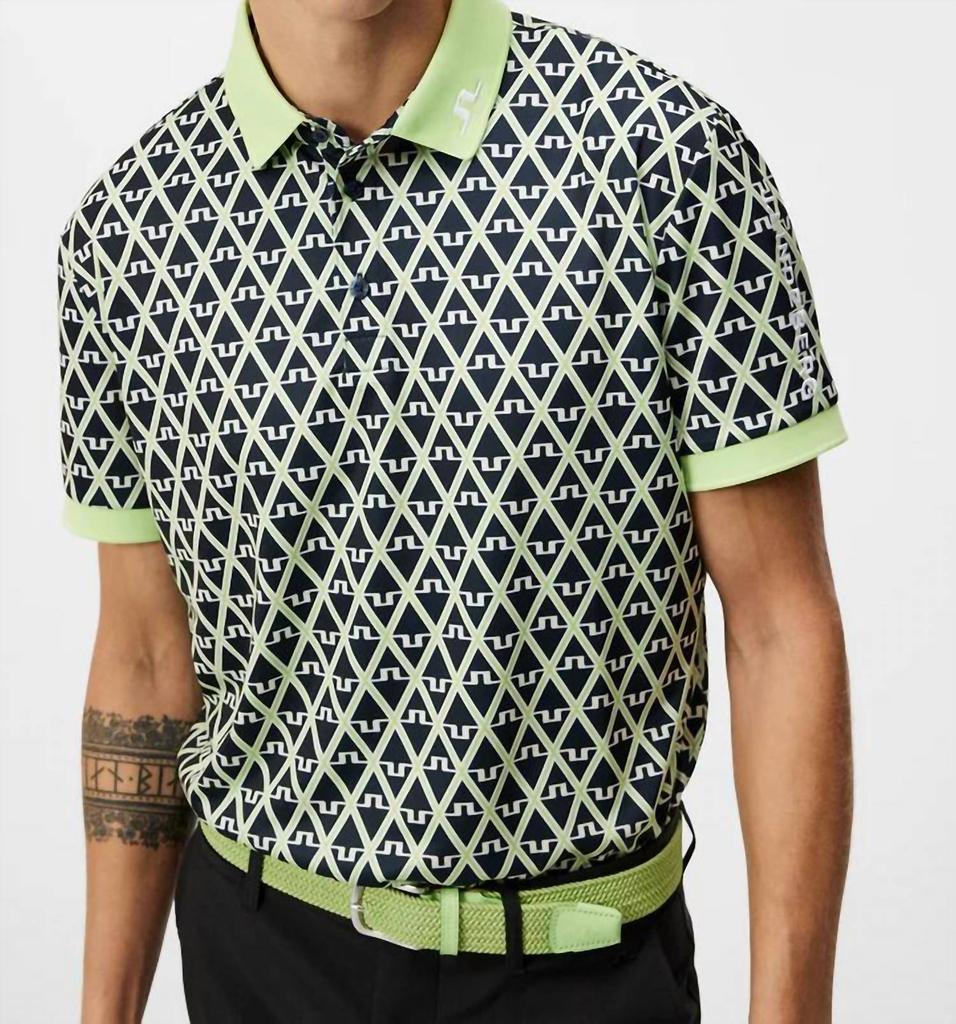 J. Lindeberg J.Lindeberg - Tour Tech Reg Fit Print Polo Shirt