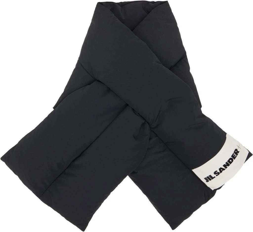 Jil Sander Black Down Scarf 1