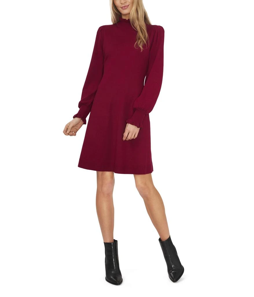 CeCe Mock Neck Sweaterdress 1
