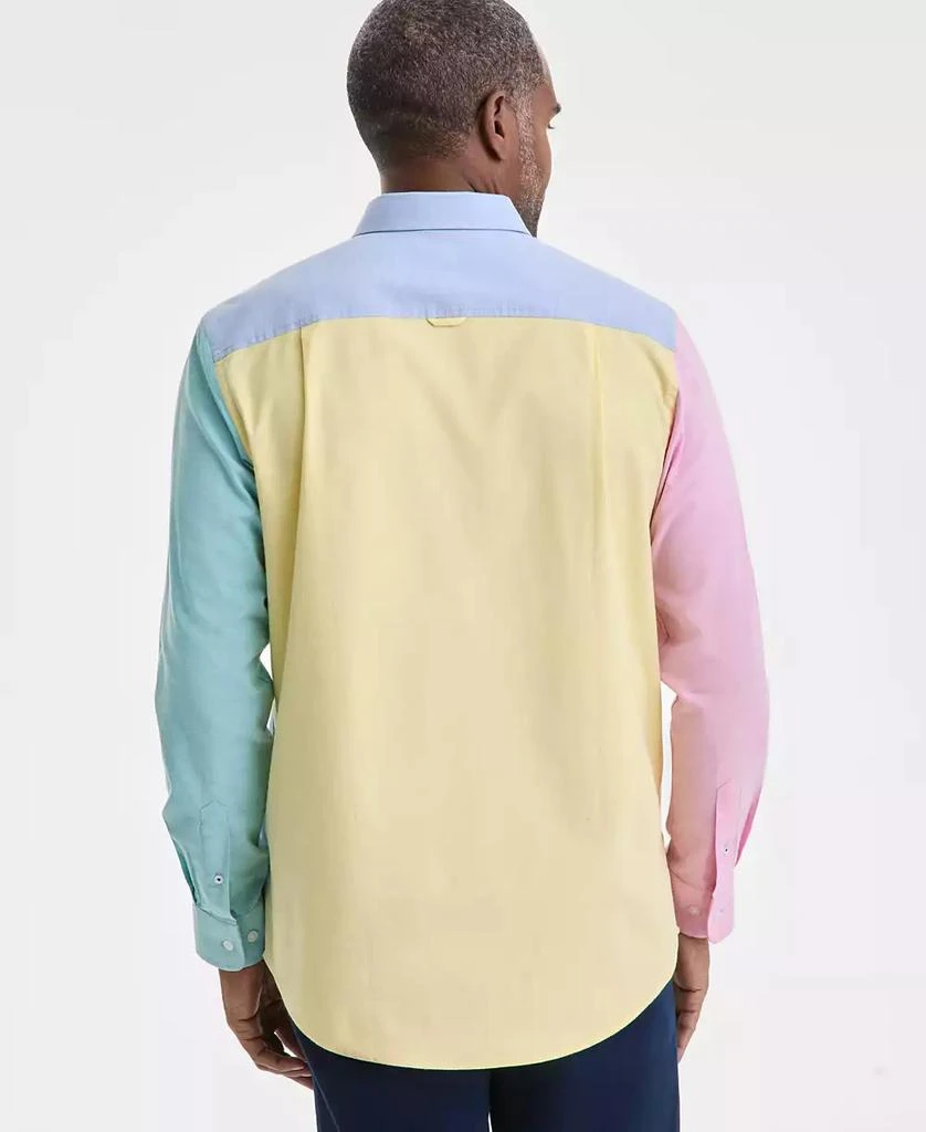 Club Room Men's Colorblock Oxford Long-Sleeve Shirt, Exclusively at Macy's 4