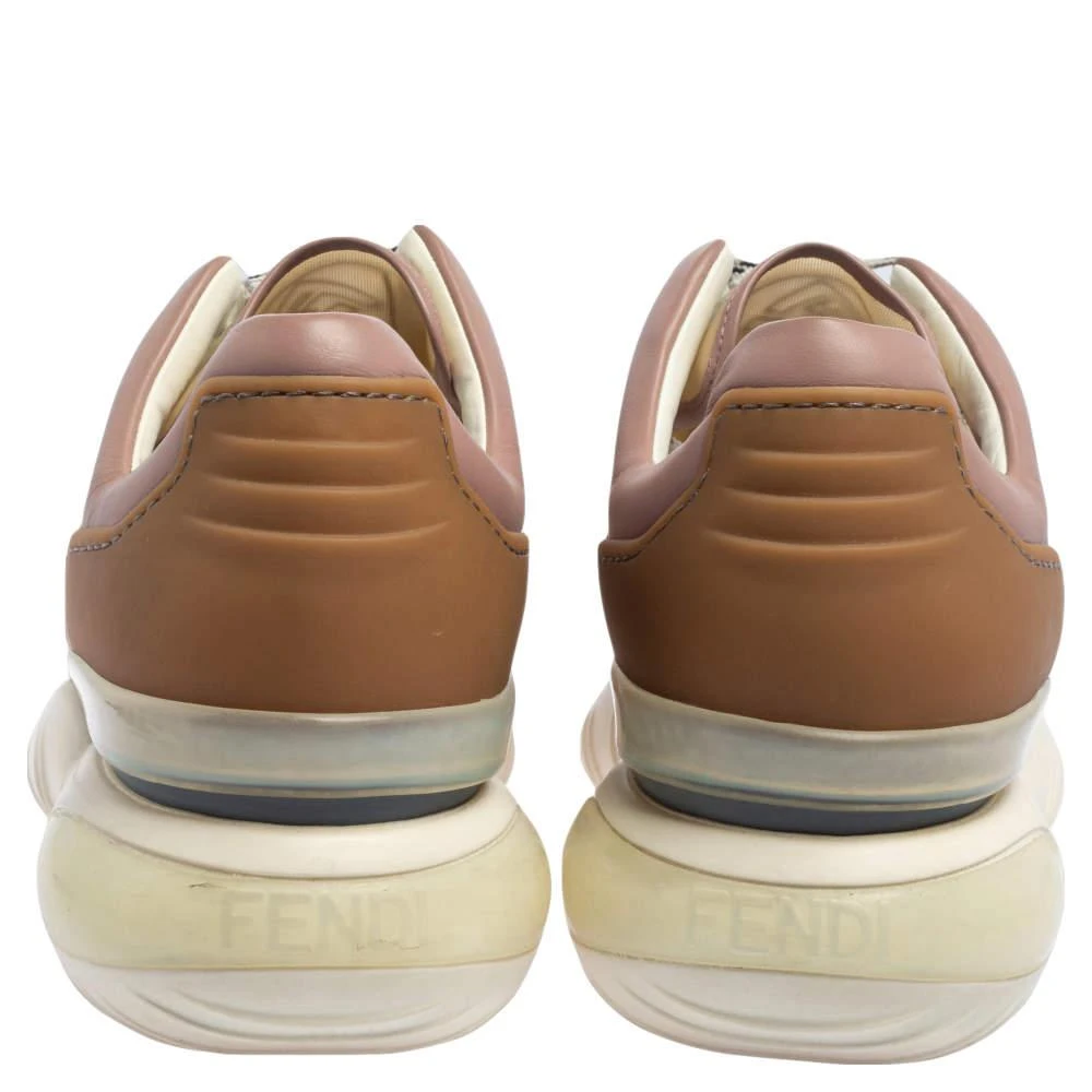 Fendi Fendi Multicolor Leather And Mesh Lace Up Sneakers Size 41 5