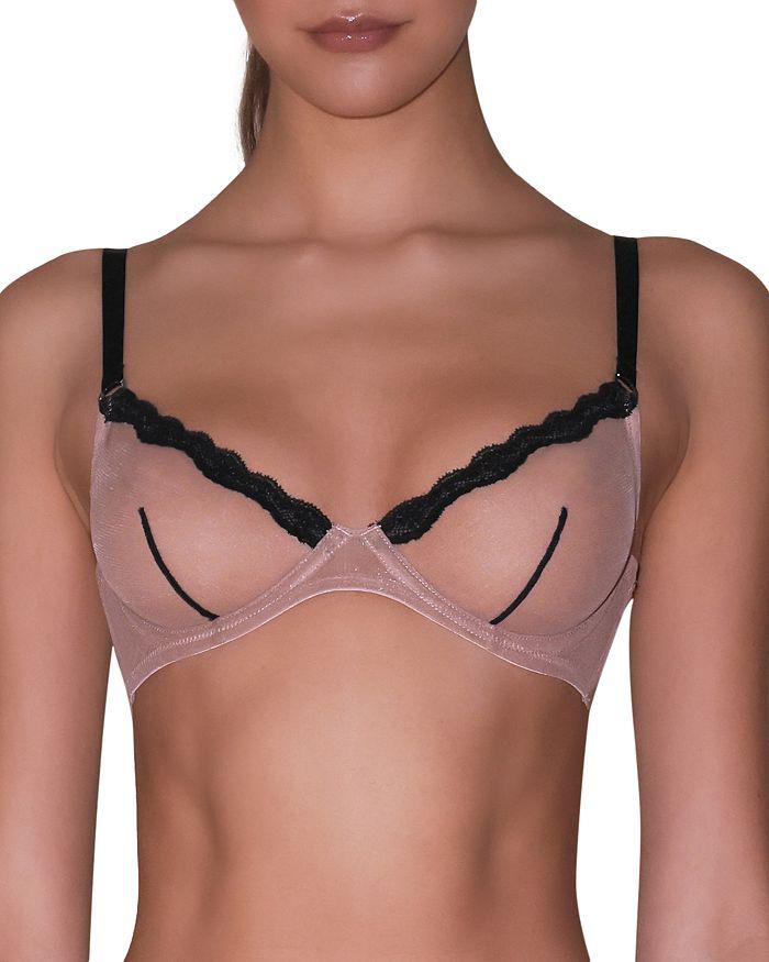 Fleur du Mal Sheer Tulle Demi Bra