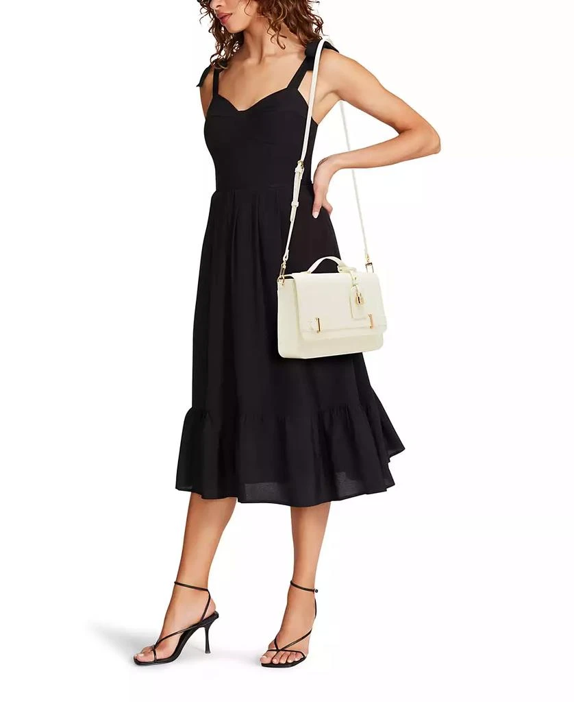 Anne Klein Belted Flap Small Satchel Bag 6